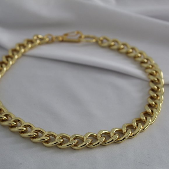 Gold link necklace - Picture 4 of 5